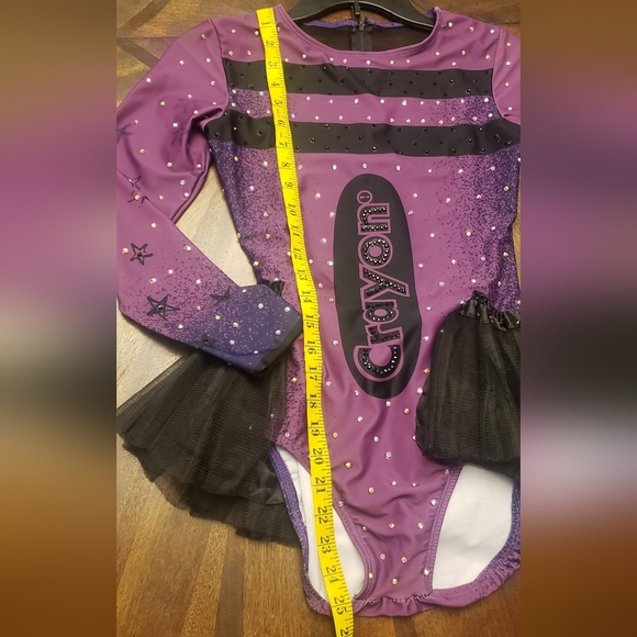 Crayon Purple Kids Costume Rhinestone  Size Adult Medium/Child XL - Picture 9 of 14